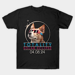 Total Solar Eclipse 2024 Totality 04.08.24 Dog Lovers T-Shirt